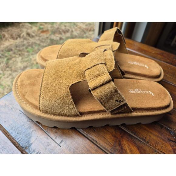 Koolaburra Ugg W Tizz Slide Sandal Womens Sz 10 Brown Slip On 1167751 Chestnut - Picture 2 of 6